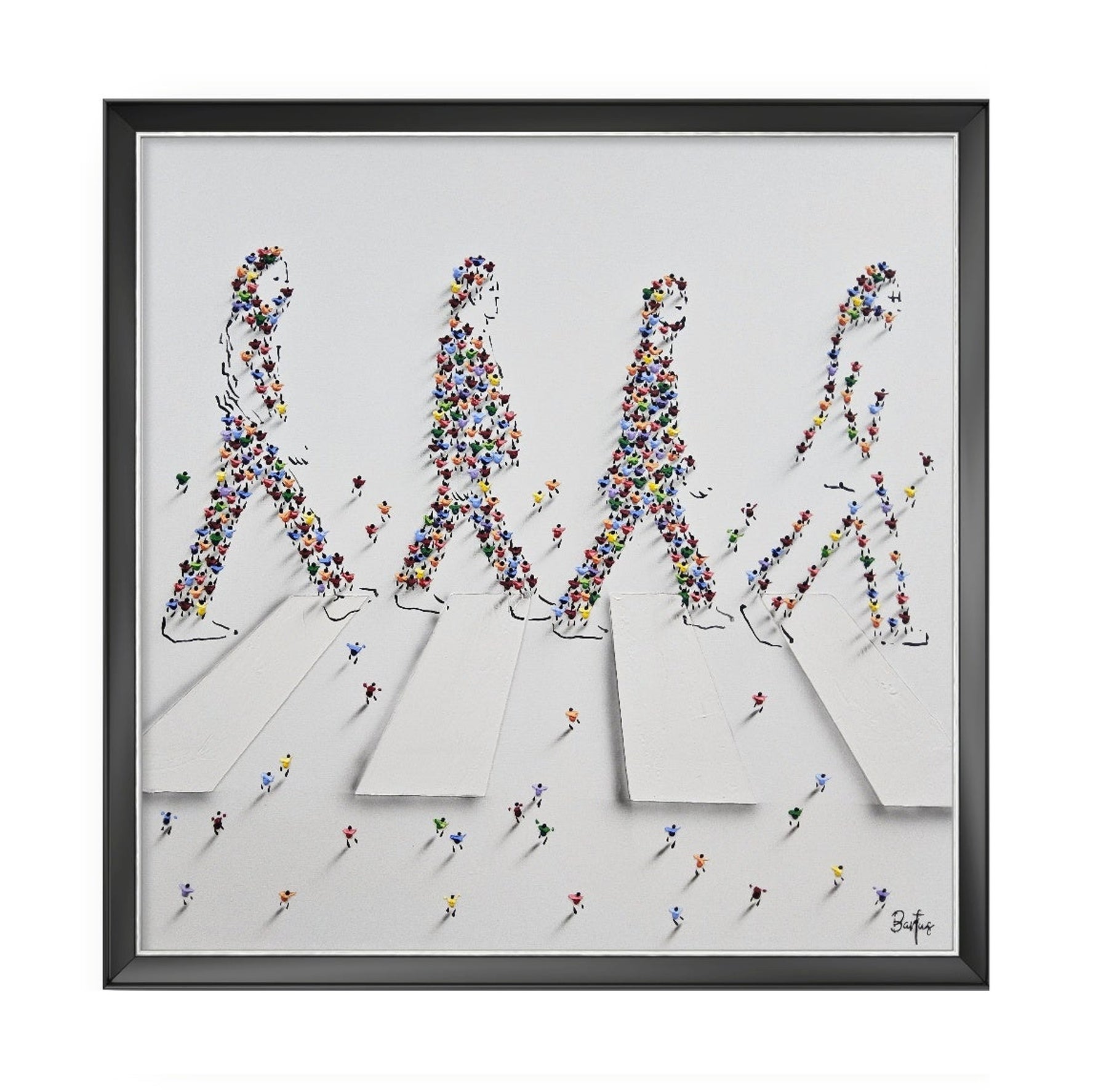 Painting of Abbey Road, The Beatles by artist Francisco Bartus