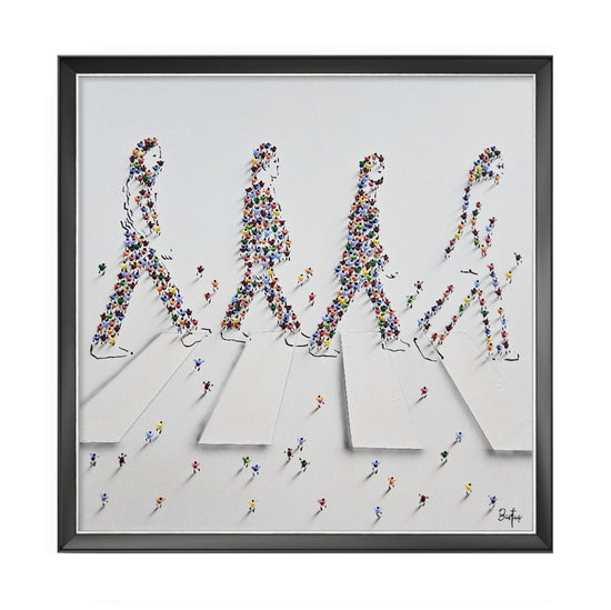 Painting of Abbey Road, The Beatles by artist Francisco Bartus