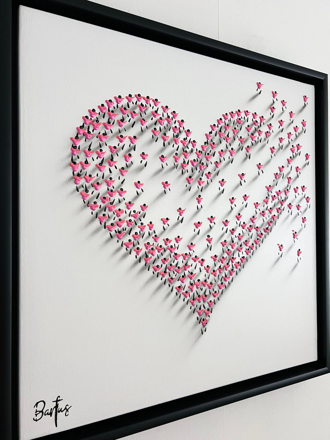 Hedendaags kunstwerk Pink Heart van Francisco Bartus