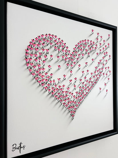 Hedendaags kunstwerk Pink Heart van Francisco Bartus