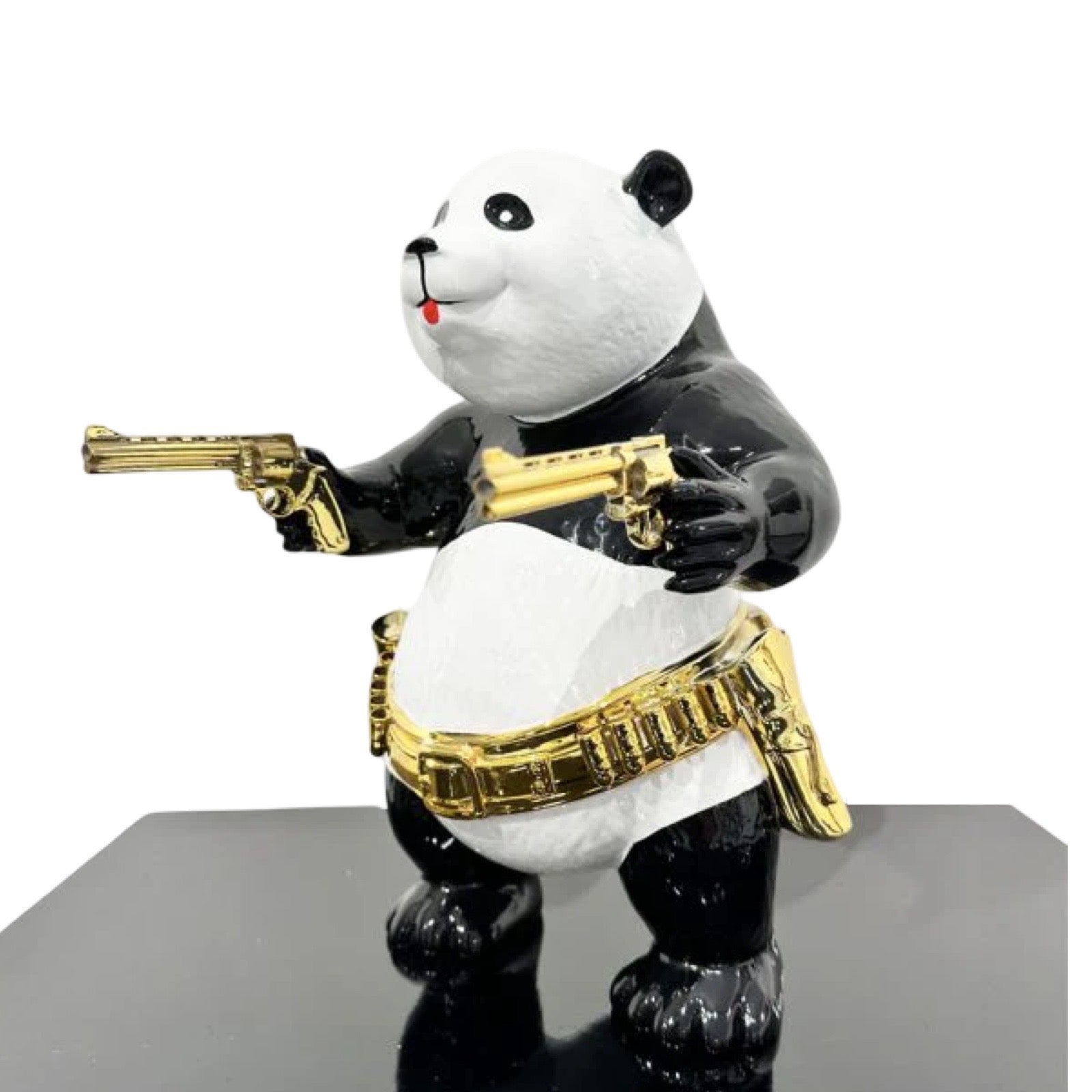 Hands up Panda Gold van Van Apple via modernekunst.