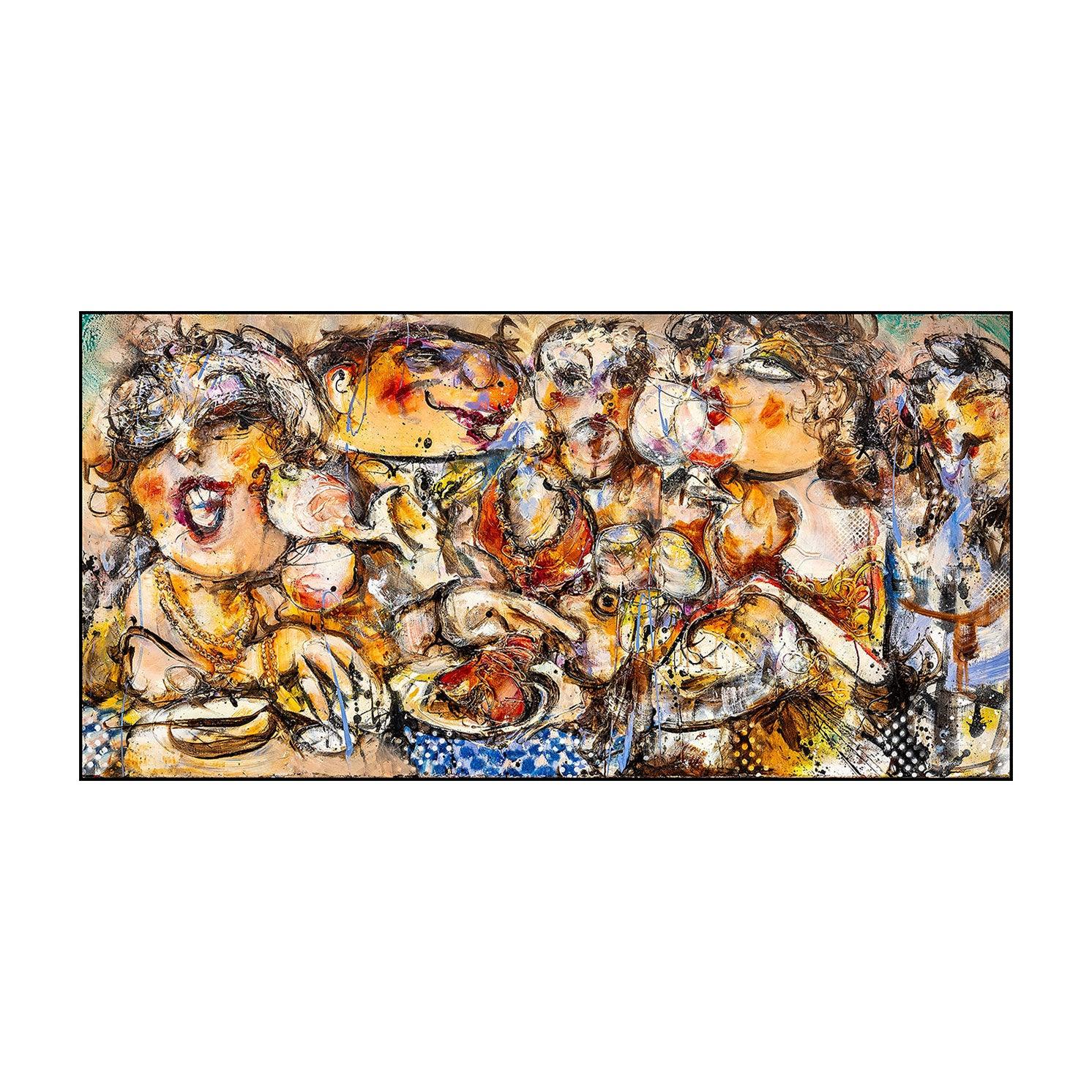 Guy Olivier schilderij 'Plat Du Jour Paris' - Modernekunst.nl