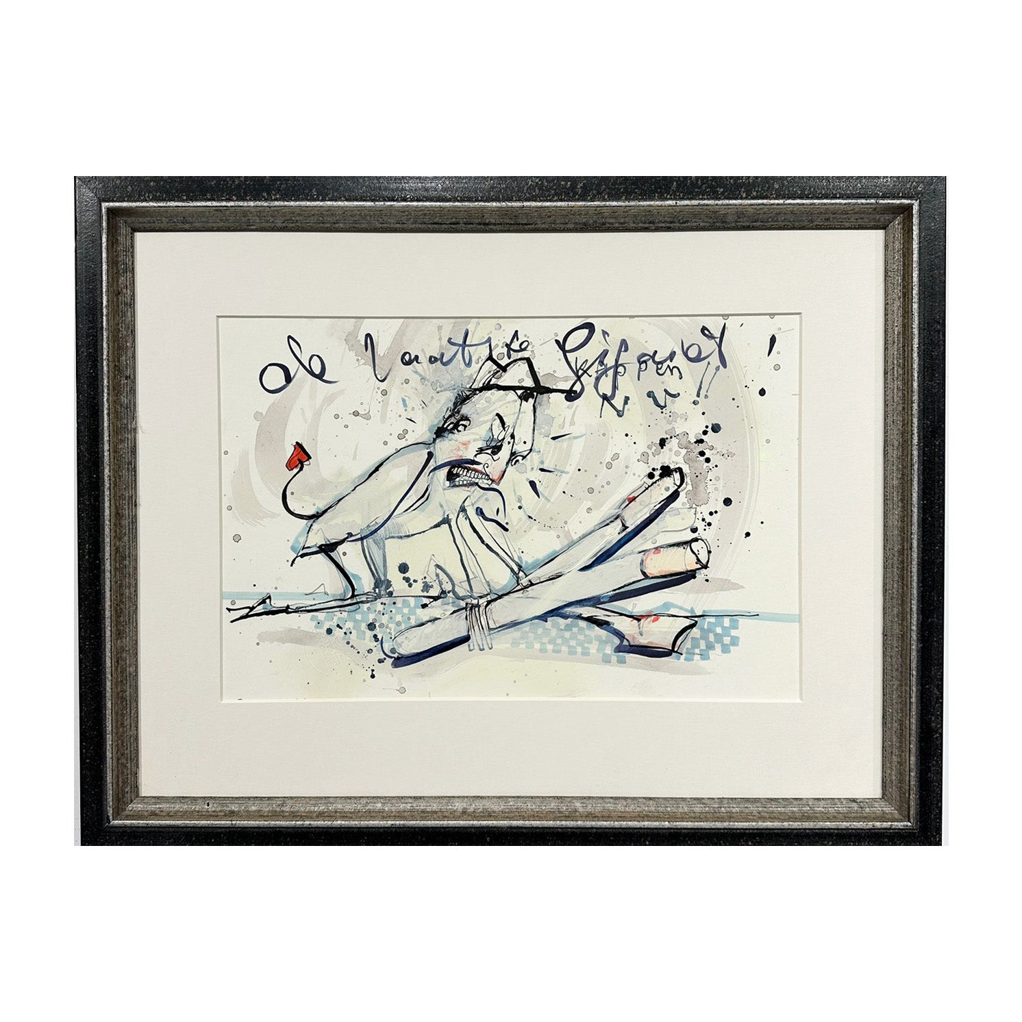 Guy Olivier schilderij 'De laatste Sigaret' moderenkunst.nl