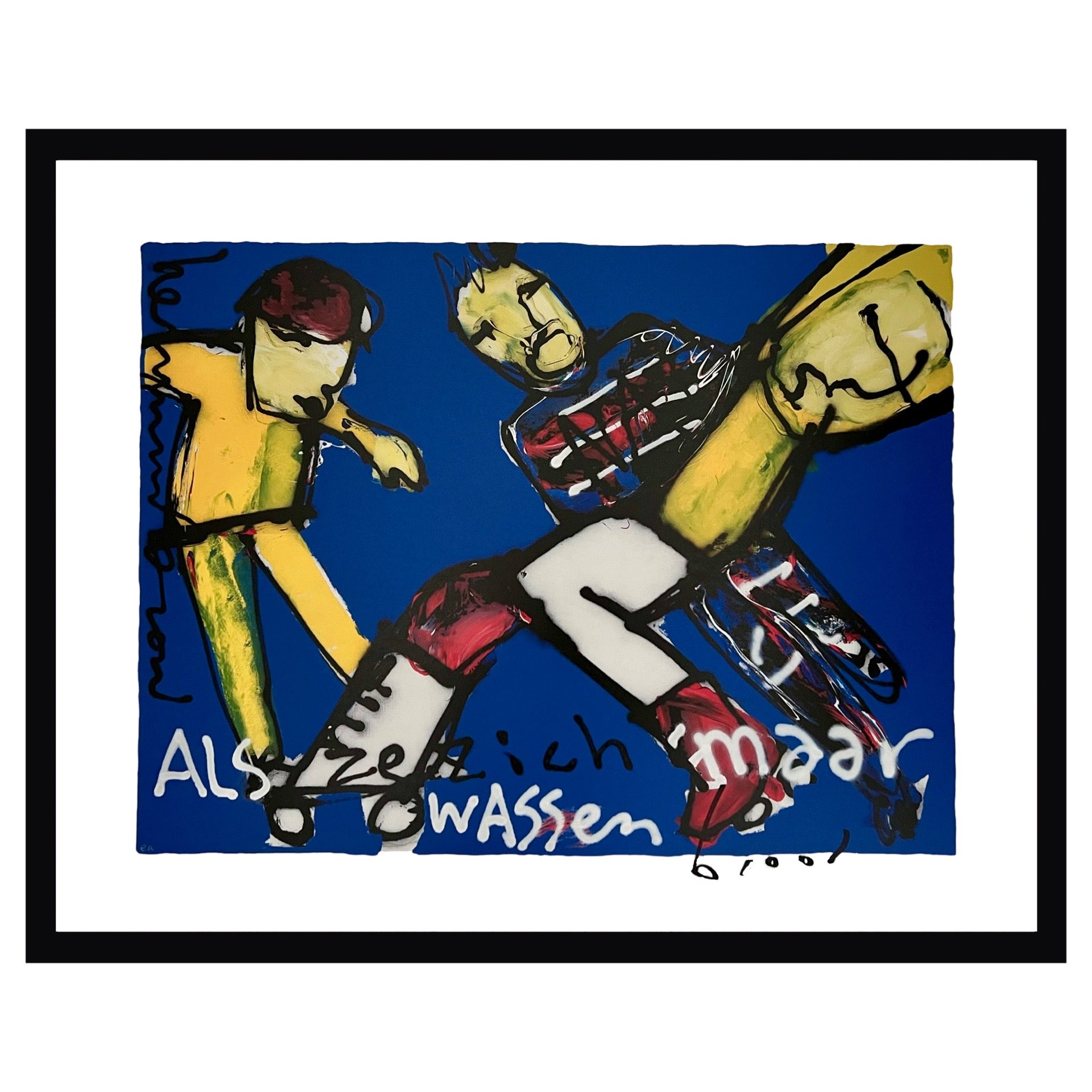 Herman Brood - Als ze zich maar wassen -moderne kunst