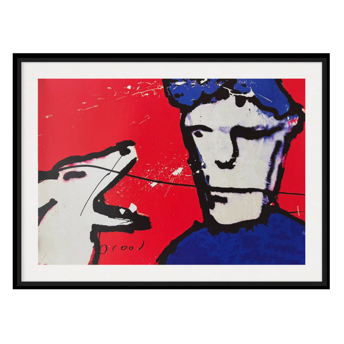 Herman Barkin Herman Brood - Barking Dog - Zeefdruk I Modernekunst.nl