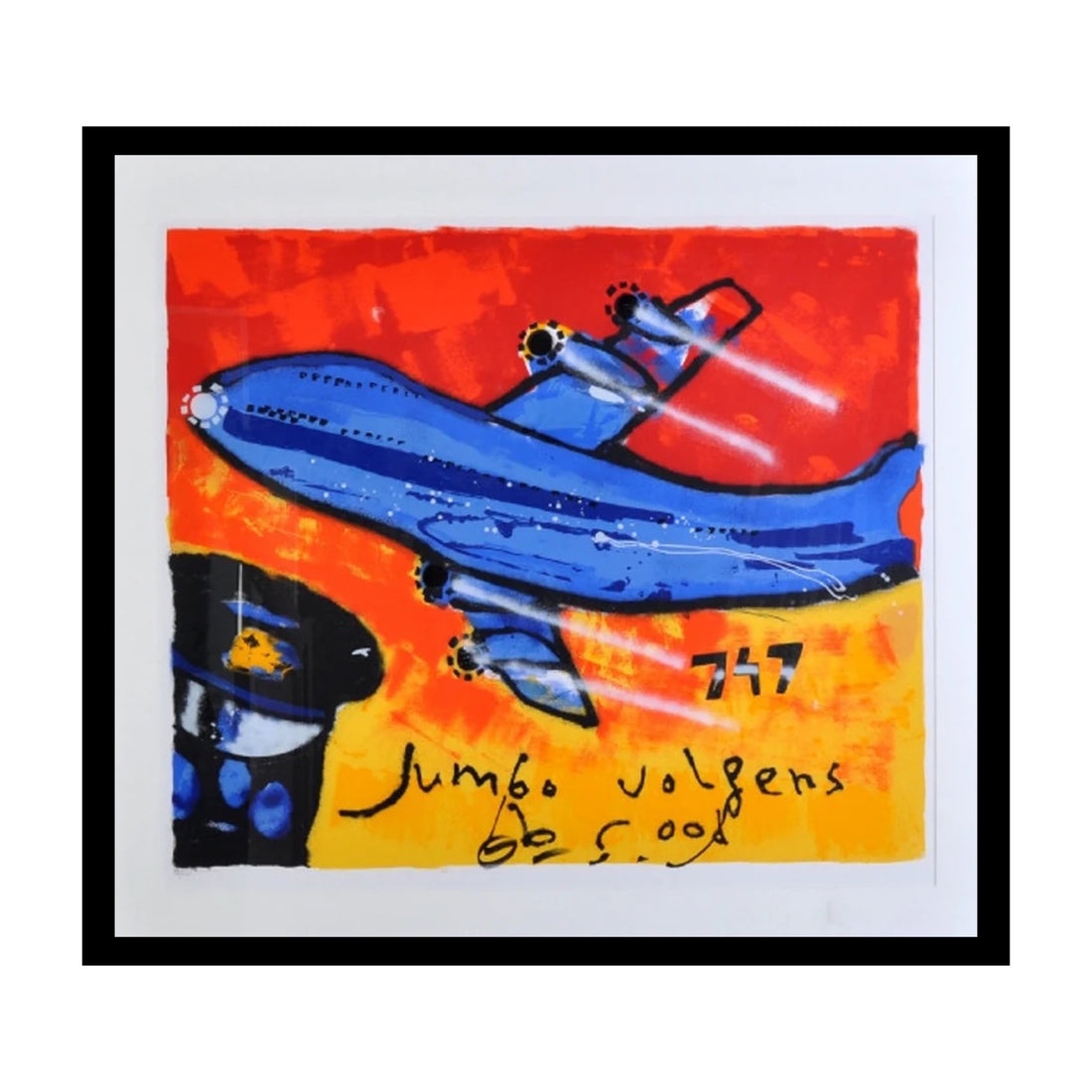 Zeefdruk Herman Brood Jumbo volgens Brood