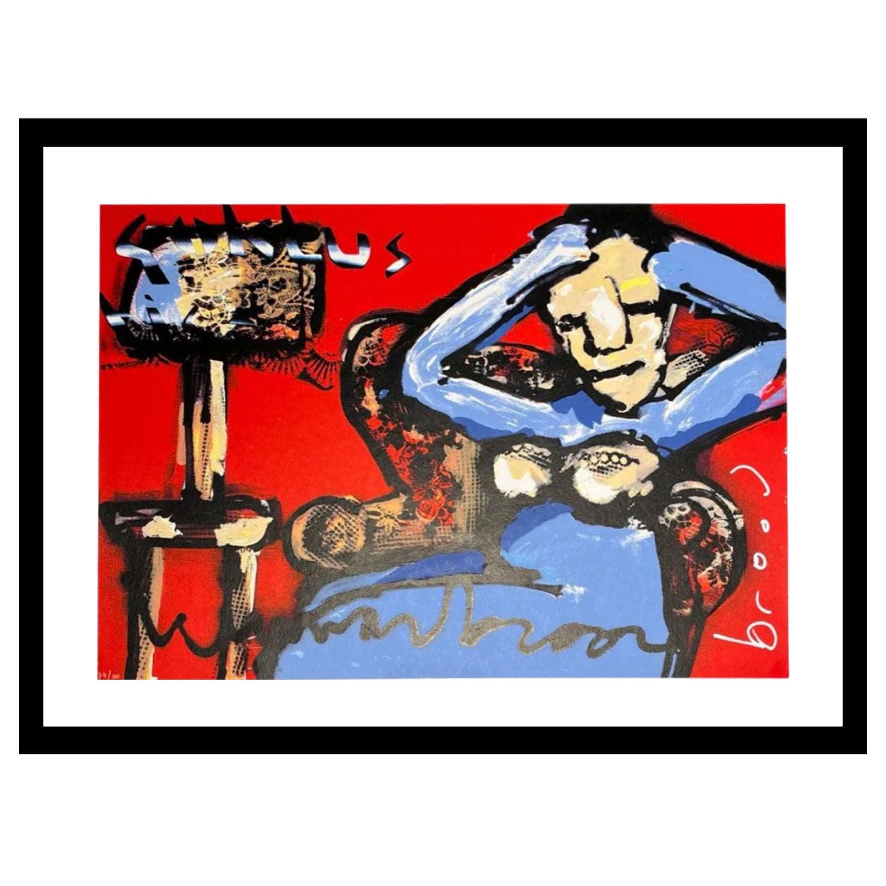 Goklustig - Moderne Kunst -Zeefdruk