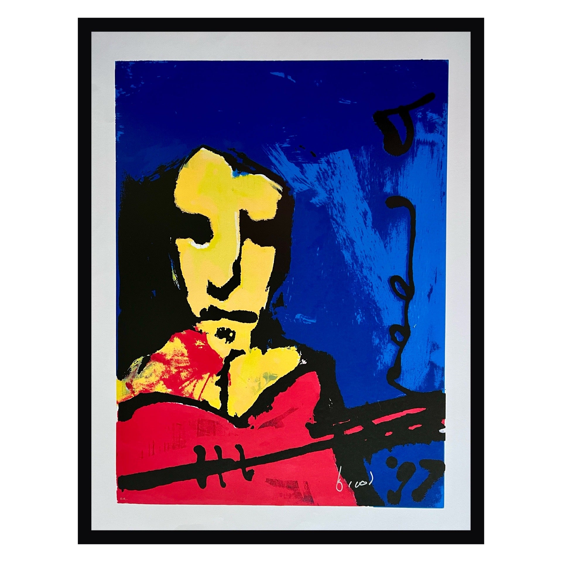 Herman Brood - Guitar Man 2 - Zeefdruk I Modernekunst.nl