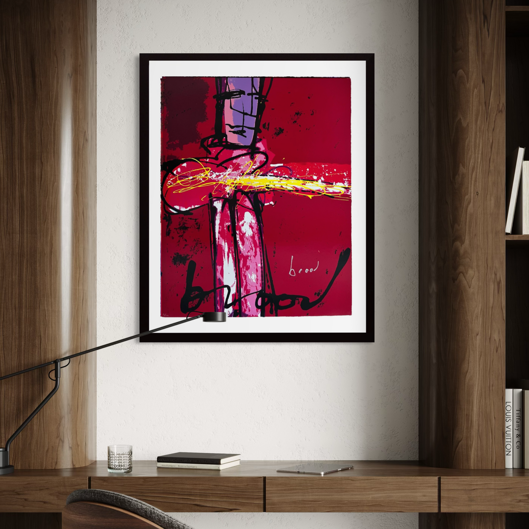 Een Herman Brood schilderij op kantoor