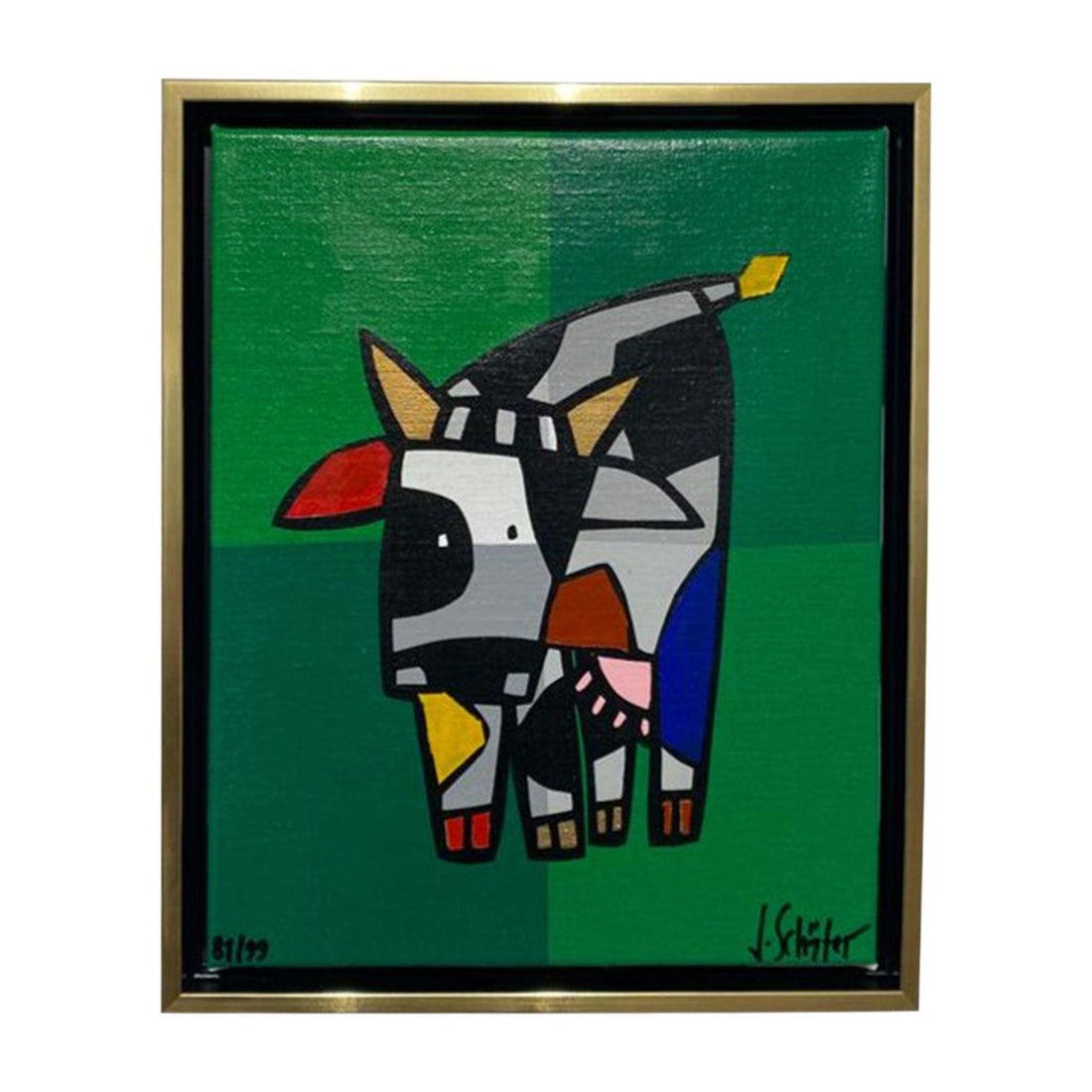 Happy Cow II - Moderne Kunst