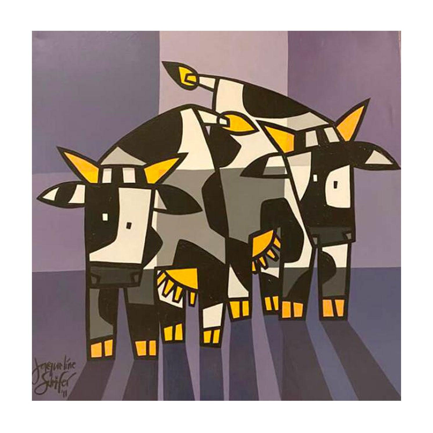 Koeien - Moderne Kunst