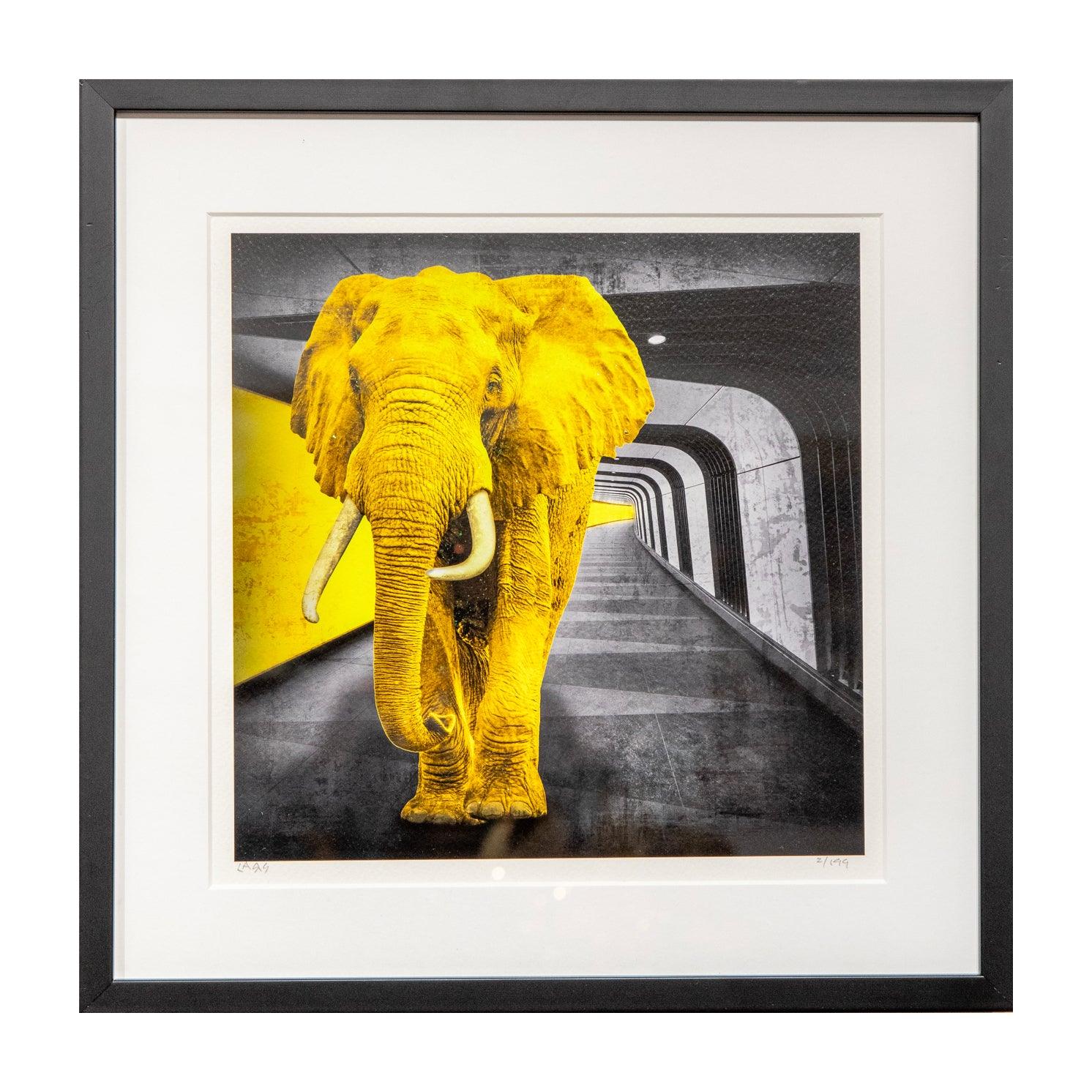 Yellow Elephant - Moderne Kunst