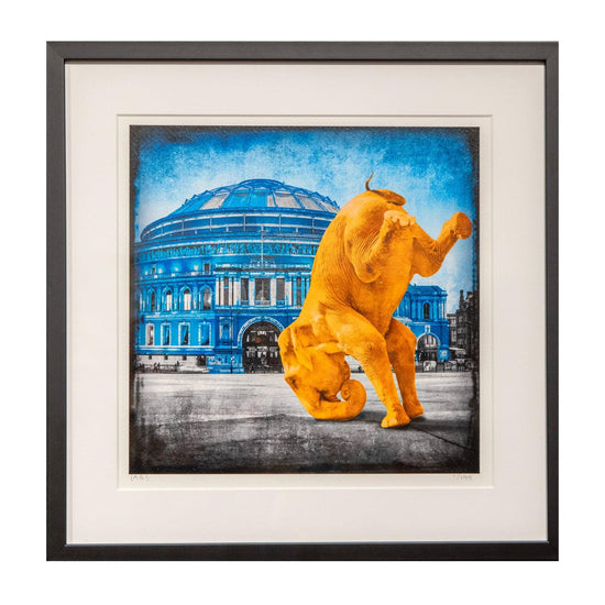 Orange Elephant - Moderne Kunst