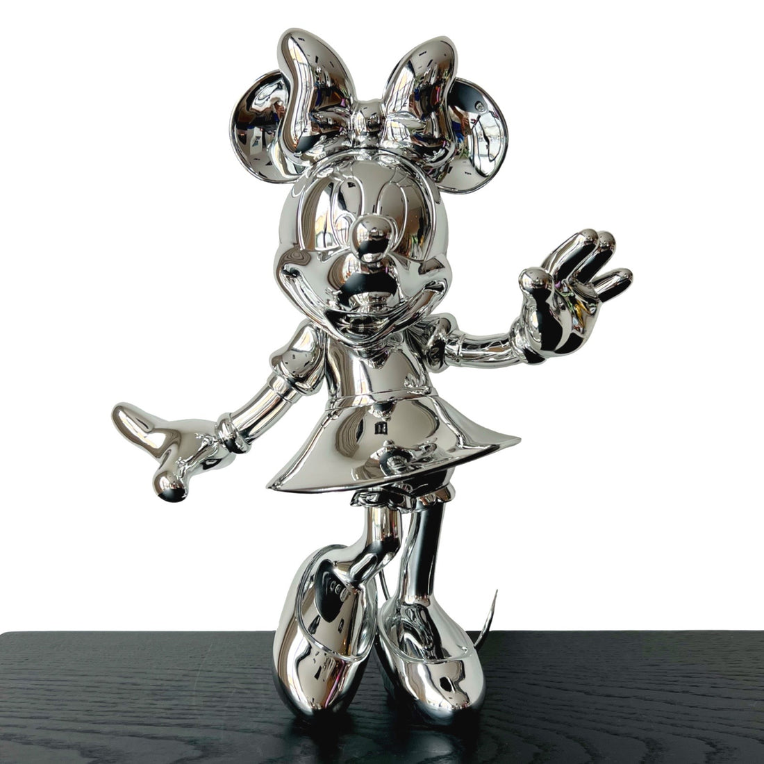 Sculpture of silver Minnie Mouse from Disney by Leblon Delienne
