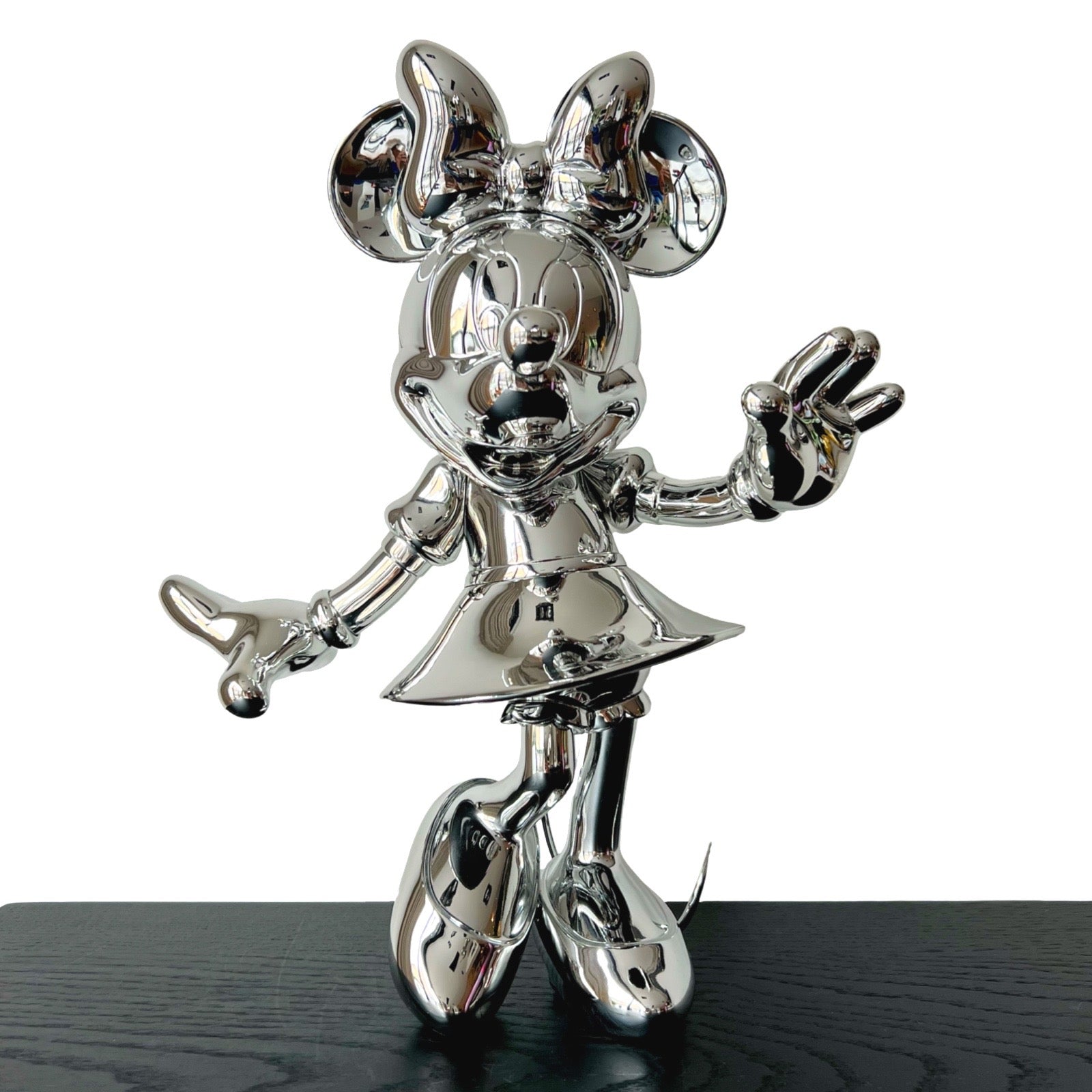 Sculpture of silver Minnie Mouse from Disney by Leblon Delienne