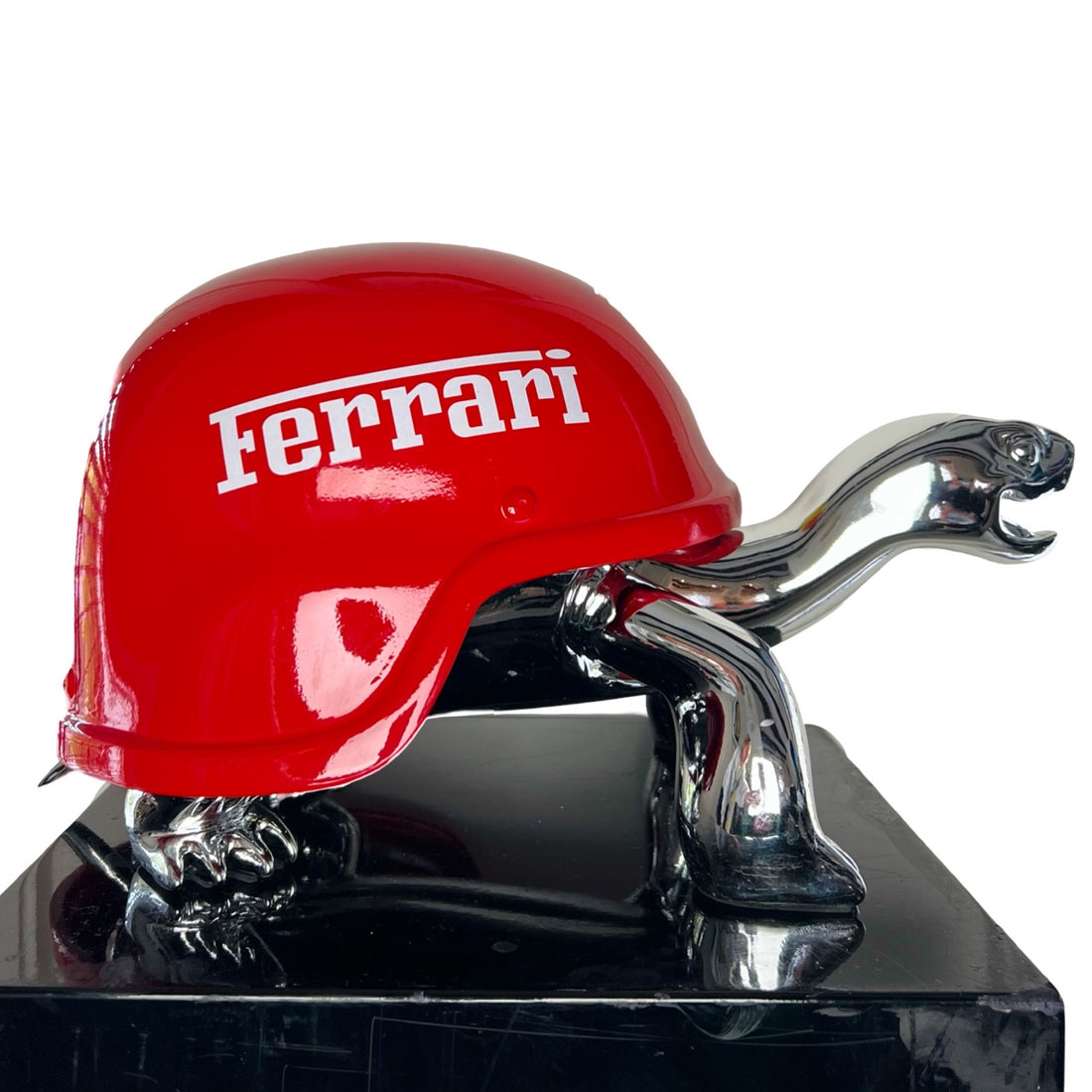 Peace Turtle - Silver/White Letters