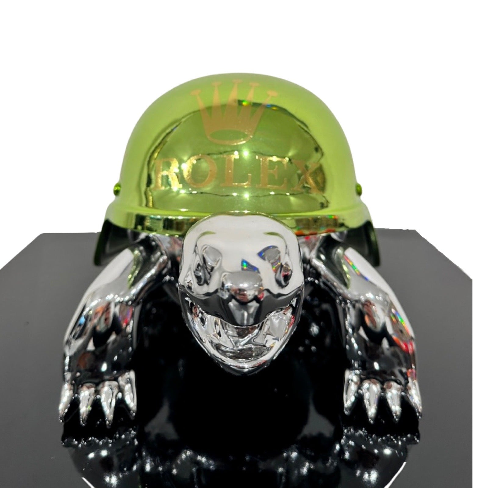 Peace Turtle - Golden Crown Silver