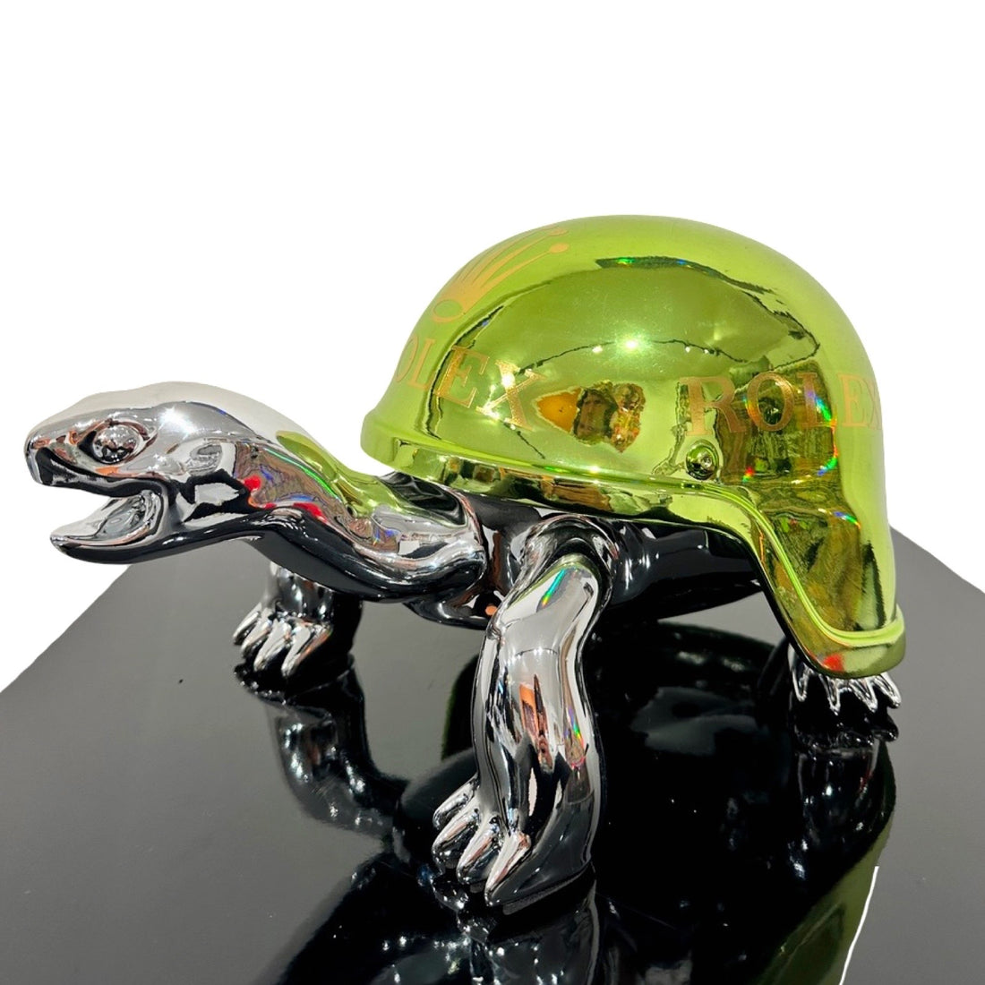 Peace Turtle - Golden Crown Silver