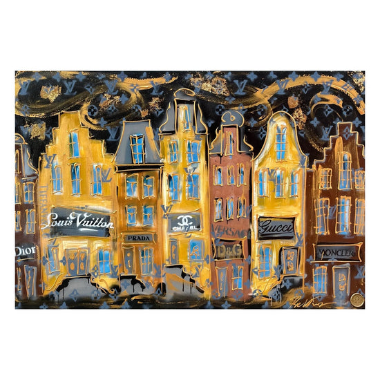 Grachtenpand Goud Designer street moderne kunst