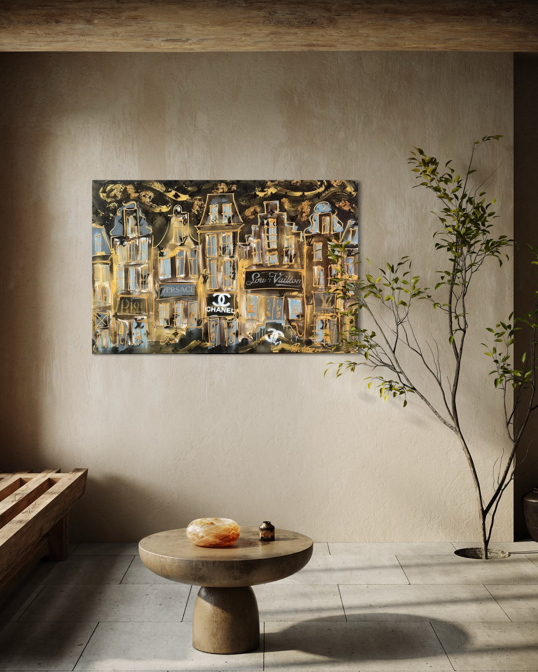 Grachtenpandjes designerstreet Amsterdam Rick Triest. Chanel Store