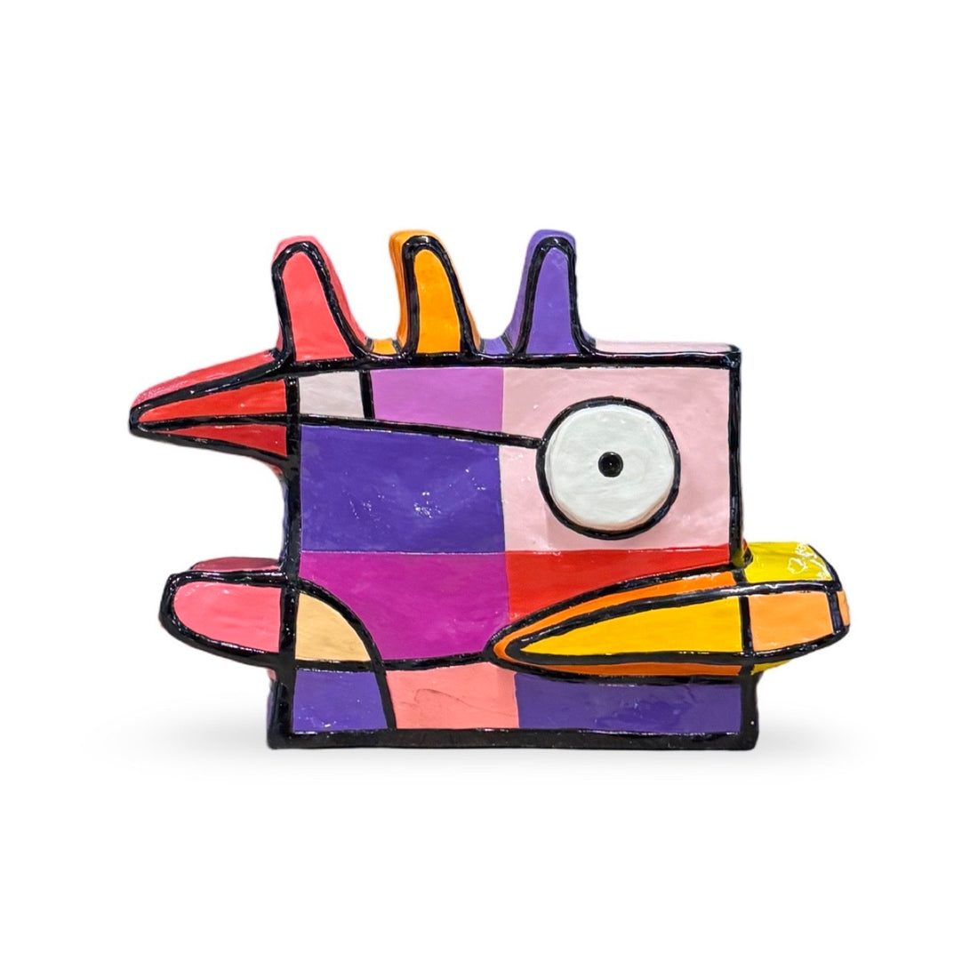 Vreemde vogel sculptuur van Jacqueline Schafer