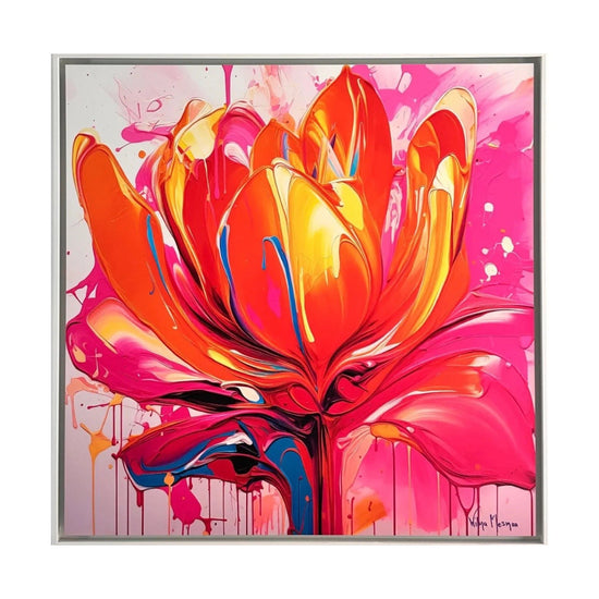 Tulpen schilderij van Wilma Mesman via moderne kunst