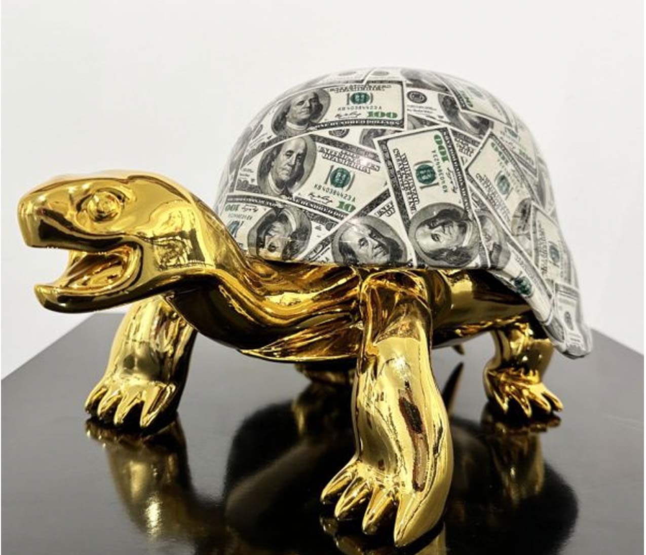 $Dollar Peace Turtle- Gold