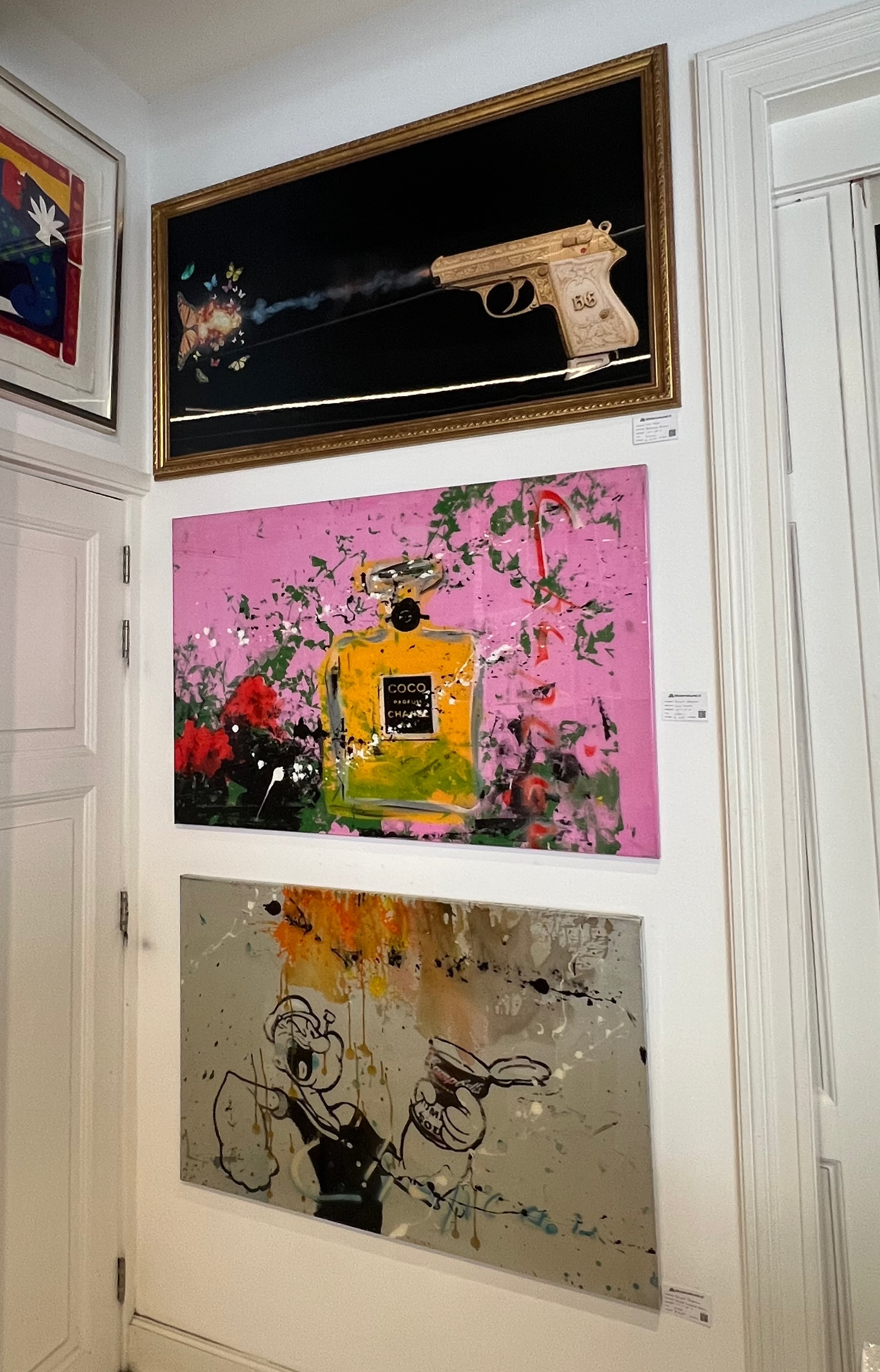 Van Apple Butterfly bullet lenticulair schilderij geweer met vlinder kogels