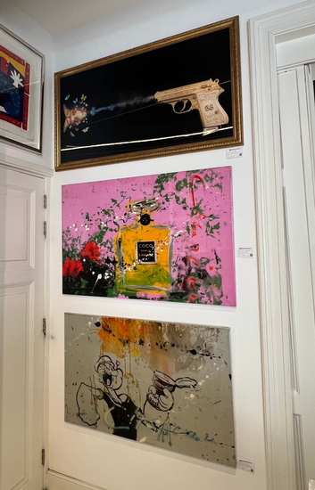 Van Apple Butterfly bullet lenticulair schilderij geweer met vlinder kogels