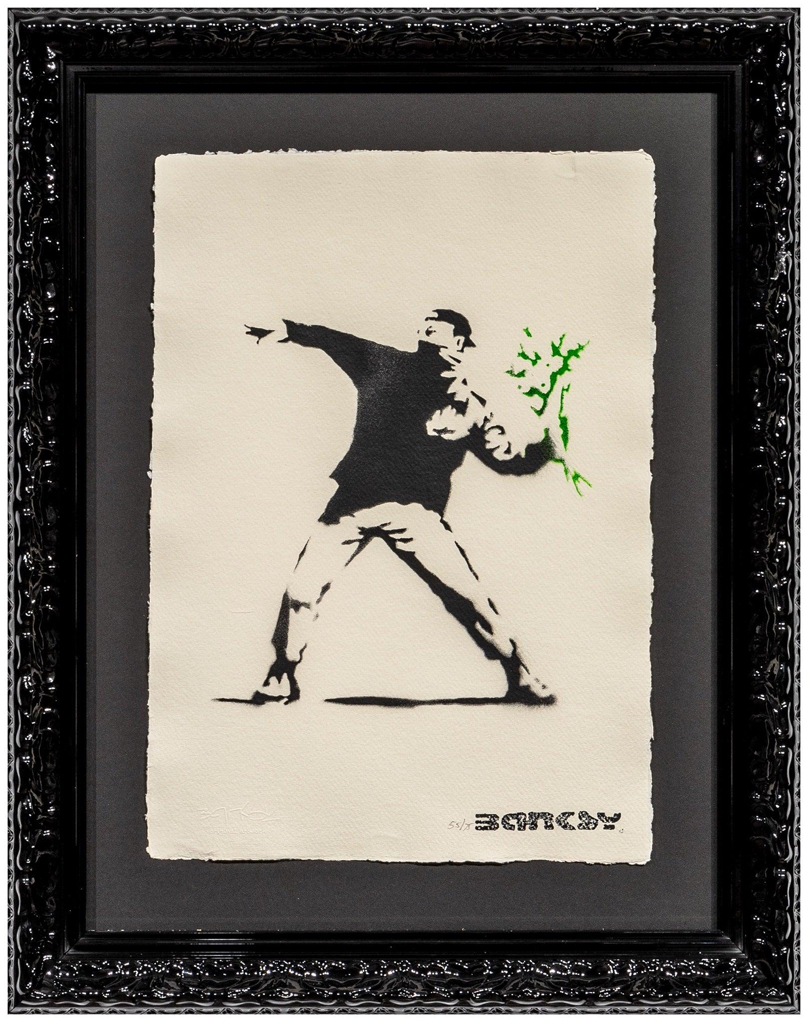 Flower Thrower (green) Special Edition - Moderne Kunst