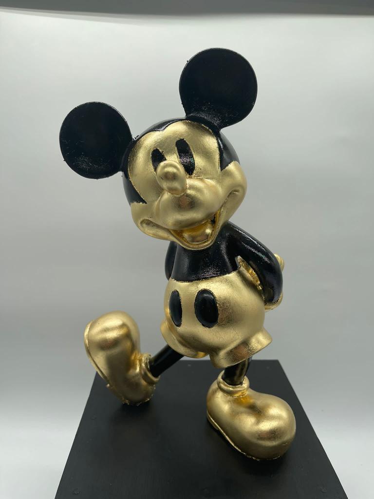 Mickey Black & Gold - Moderne Kunst